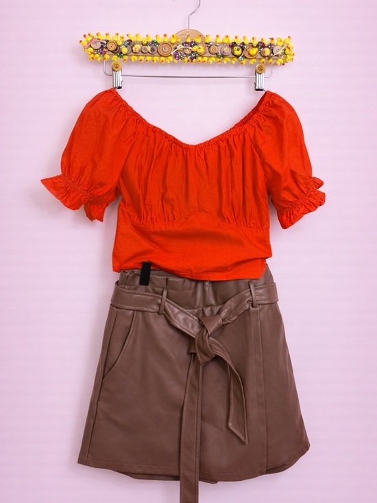 sim sam top / Skort L Tops - Outfit created from my closet @ Deftduck 🦆 🛍️🦆